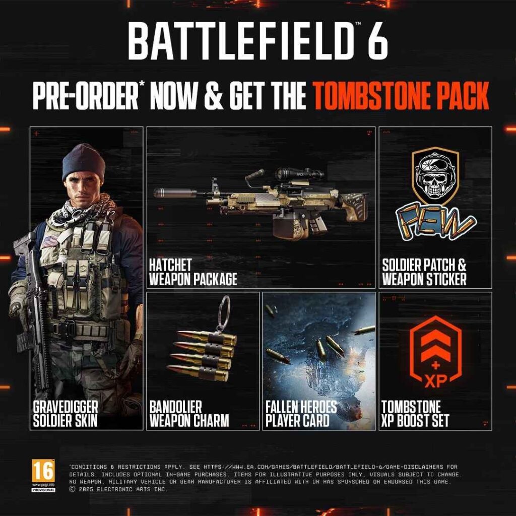 Battlefield 6 tombstone pack